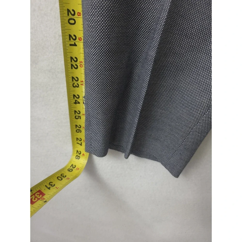 Talbots Women's High-Waist Straight Pants Size 18W Office Black And Gray Classic